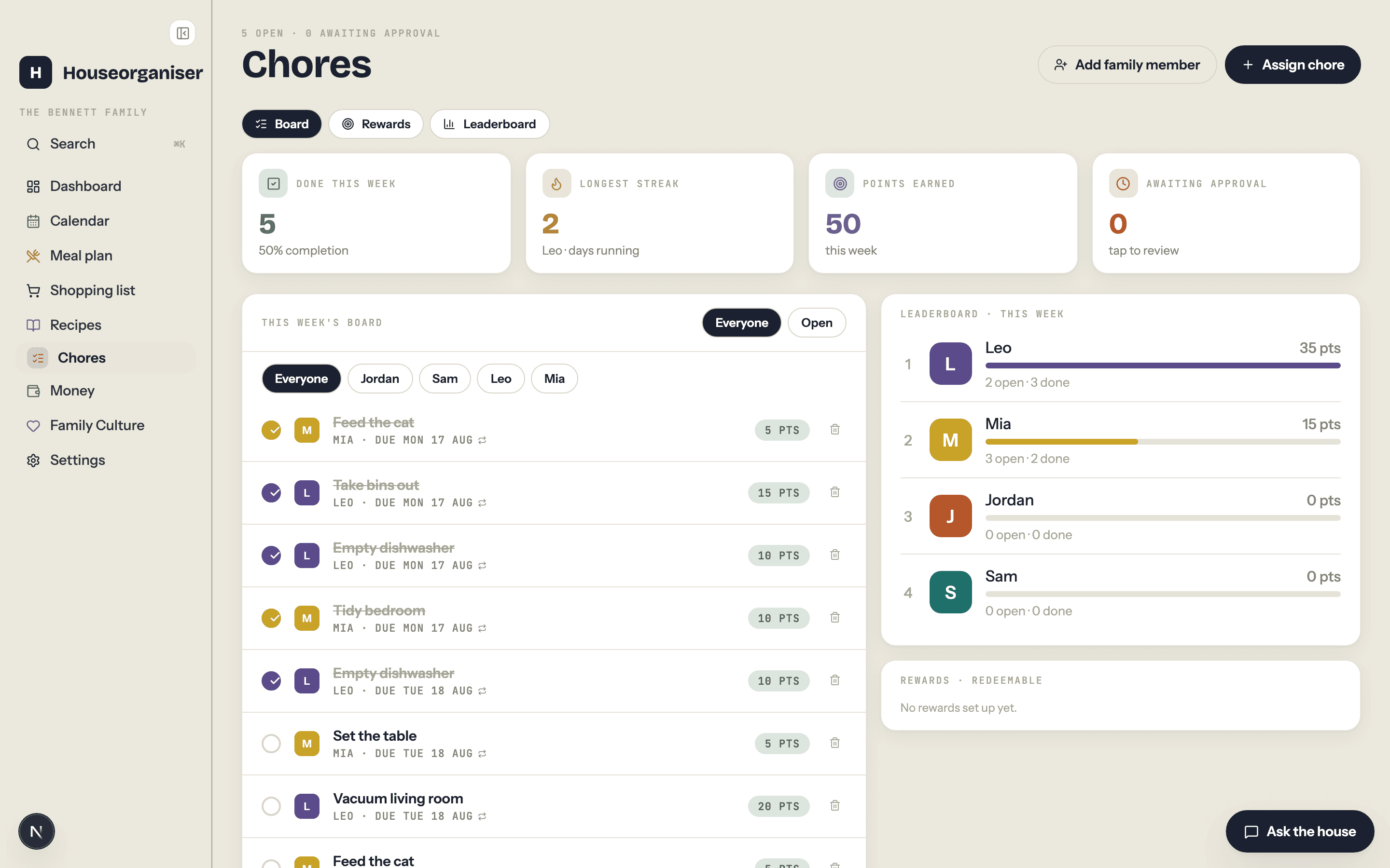Chores that actually get done — screenshot