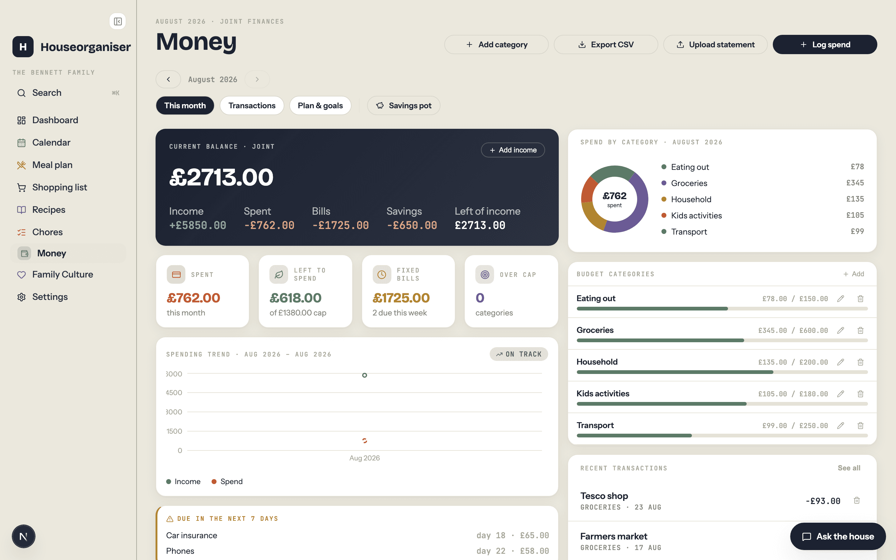 Joint money, without the spreadsheet — screenshot